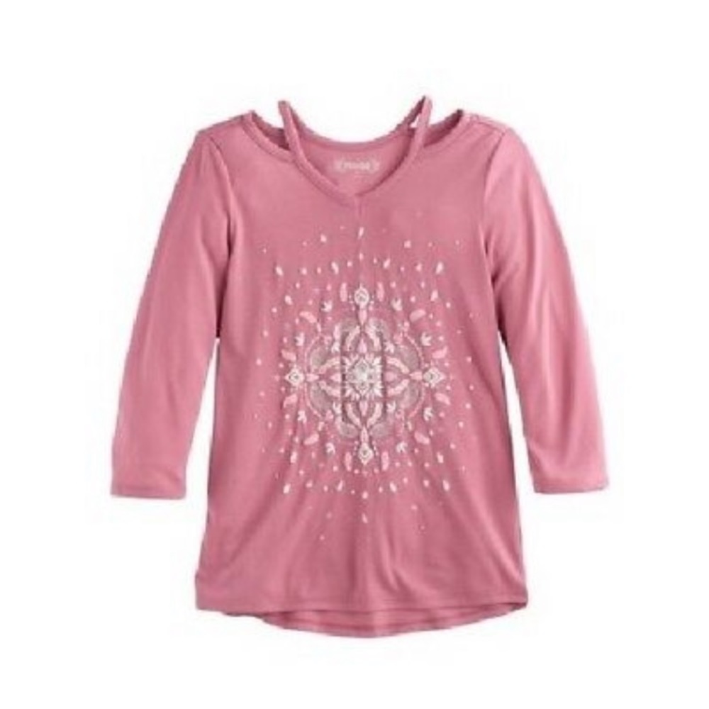 Mudd open shoulder girls top.